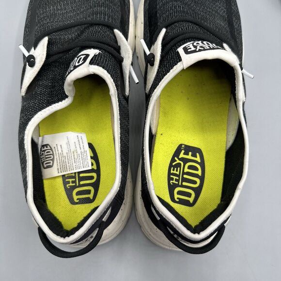 Hey Dude Sirocco Sport Mode Black Mesh Slip-On Casual Shoes Men's Size 13 - Picture 6 of 14